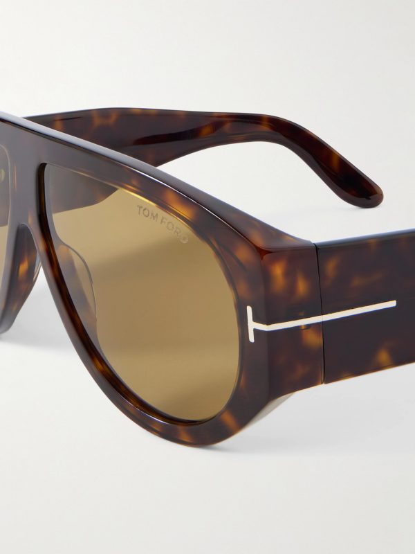 Bronson Aviator-Style Tortoiseshell Acetate Sunglasses - CU
