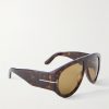 Bronson Aviator-Style Tortoiseshell Acetate Sunglasses - FR