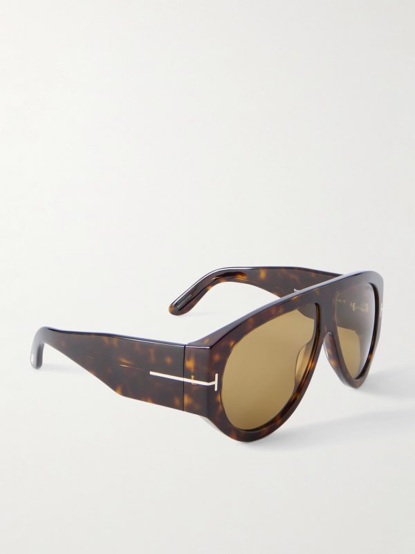 Bronson Aviator-Style Tortoiseshell Acetate Sunglasses - FR