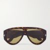 Bronson Aviator-Style Tortoiseshell Acetate Sunglasses