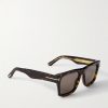 Square-Frame Tortiseshell Acetate Sunglasses - FR