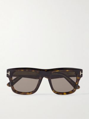 Square-Frame Tortiseshell Acetate Sunglasses