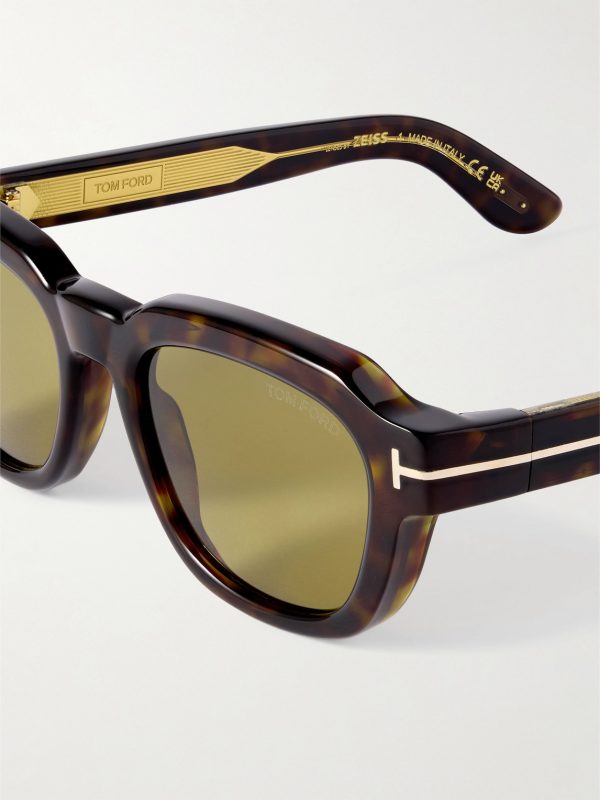 Icon D-Frame Tortoiseshell Acetate Sunglasses - CU Icon D-Frame Tortoiseshell Acetate Sunglasses - CU