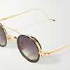 Ringo 2 Round-Frame Gold-Tone and Acetate Sunglasses - CU Ringo 2 Round-Frame Gold-Tone and Acetate Sunglasses - CU