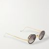 Ringo 2 Round-Frame Gold-Tone and Acetate Sunglasses - FR Ringo 2 Round-Frame Gold-Tone and Acetate Sunglasses - FR