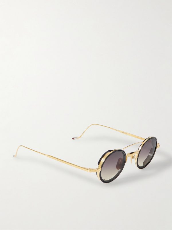 Ringo 2 Round-Frame Gold-Tone and Acetate Sunglasses - FR Ringo 2 Round-Frame Gold-Tone and Acetate Sunglasses - FR