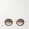 Ringo 2 Round-Frame Gold-Tone and Acetate Sunglasses Ringo 2 Round-Frame Gold-Tone and Acetate Sunglasses