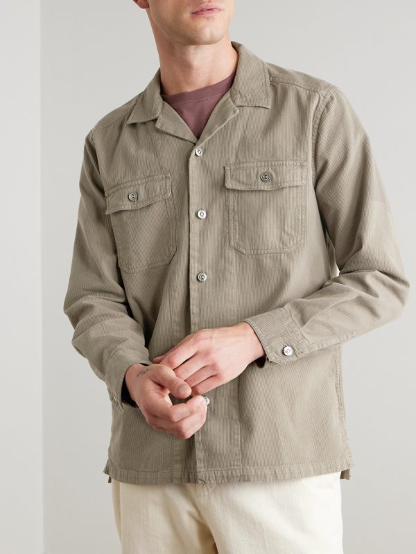 Cotton and Cashmere-Blend Corduroy Overshirt - FR Cotton and Cashmere-Blend Corduroy Overshirt - FR