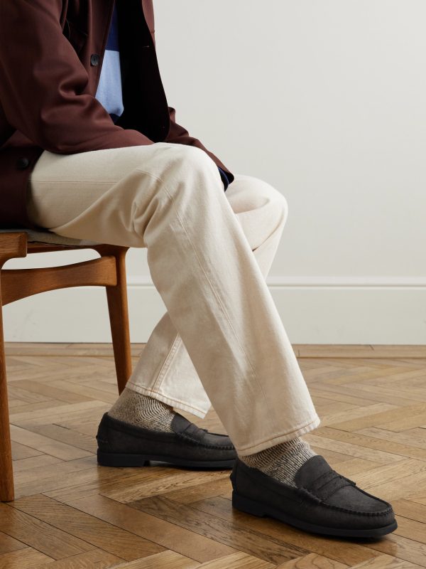 Dan Suede Penny Loafers - OU Dan Suede Penny Loafers - OU