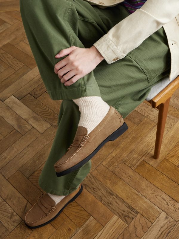 Dan Suede Penny Loafers - OU Dan Suede Penny Loafers - OU