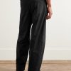 Straight-Leg Taffeta Trousers - BK