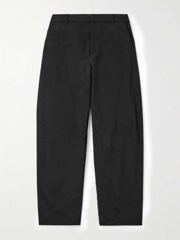 Straight-Leg Taffeta Trousers