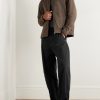 Straight-Leg Taffeta Trousers - OU