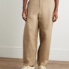 Tapered Pleated Cotton Trousers - FR Tapered Pleated Cotton Trousers - FR