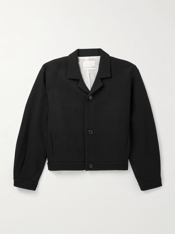 Cropped Wool-Blend Jacket
