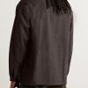 Camp-Collar Wool-Flannel Shirt - BK Camp-Collar Wool-Flannel Shirt - BK
