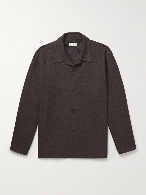Camp-Collar Wool-Flannel Shirt Camp-Collar Wool-Flannel Shirt