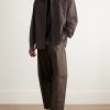 Camp-Collar Wool-Flannel Shirt - OU Camp-Collar Wool-Flannel Shirt - OU