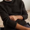 Cotton-Blend Mock-Neck Sweater - CU Cotton-Blend Mock-Neck Sweater - CU