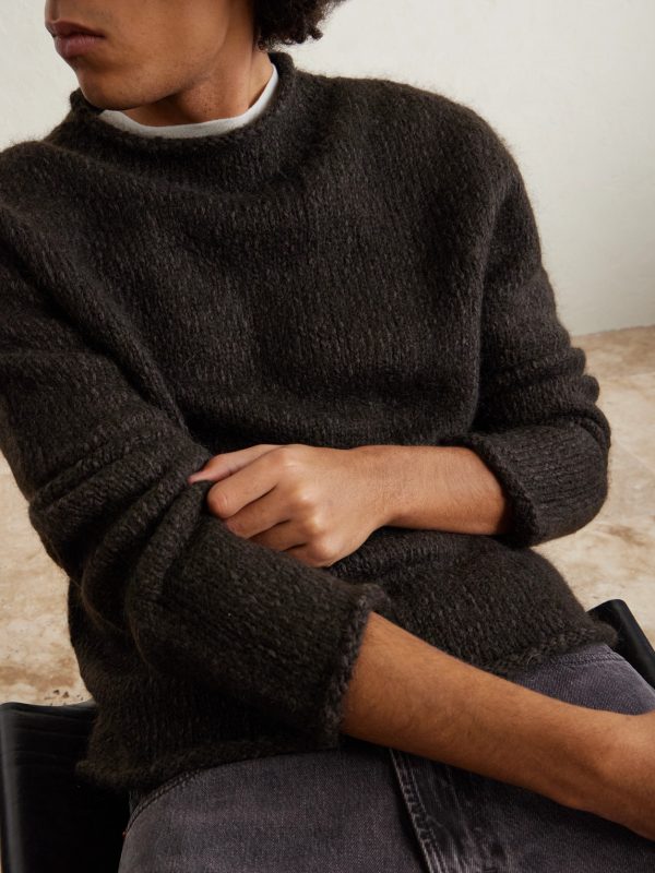 Cotton-Blend Mock-Neck Sweater - CU Cotton-Blend Mock-Neck Sweater - CU