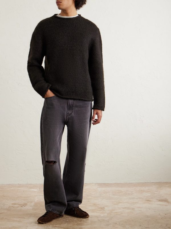 Cotton-Blend Mock-Neck Sweater - OU Cotton-Blend Mock-Neck Sweater - OU