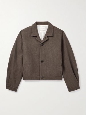 Cropped Wool-Blend Jacket Cropped Wool-Blend Jacket