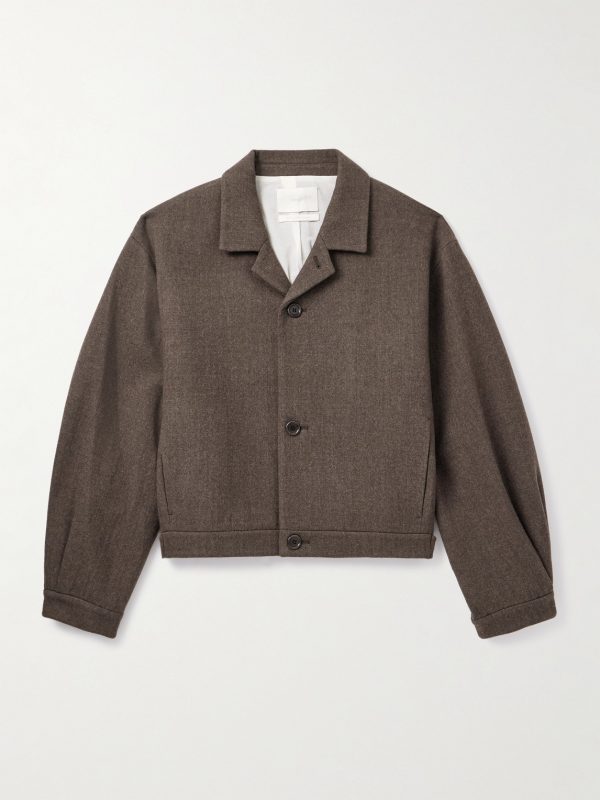 Cropped Wool-Blend Jacket Cropped Wool-Blend Jacket