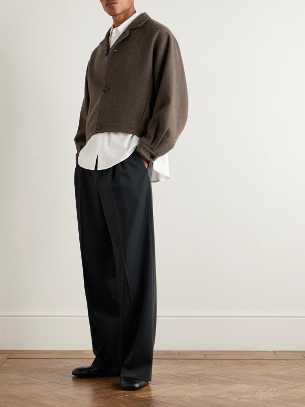 Cropped Wool-Blend Jacket - OU Cropped Wool-Blend Jacket - OU