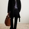 Belted Wool-Blend Coat - OU Belted Wool-Blend Coat - OU