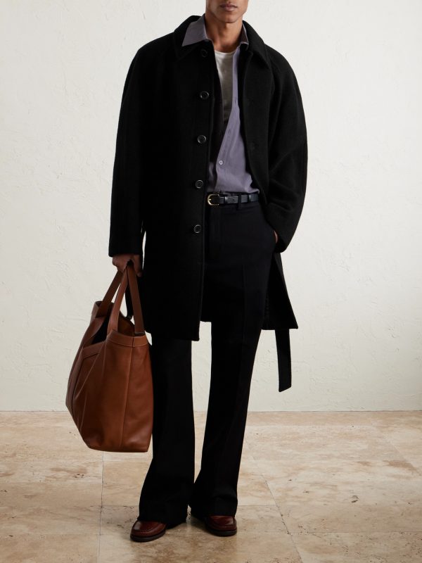 Belted Wool-Blend Coat - OU Belted Wool-Blend Coat - OU