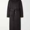 Belted Wool-Blend Coat