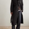 Belted Wool-Blend Coat - OU