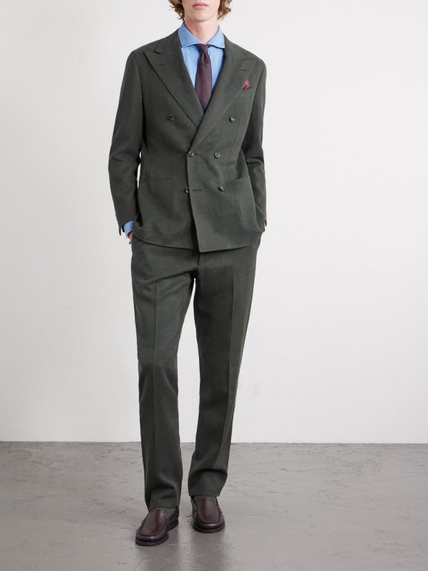 Double-Breasted Linen Suit - OU Double-Breasted Linen Suit - OU