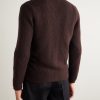 Slim-Fit Merino Wool-Blend Zip-Up Cardigan - BK