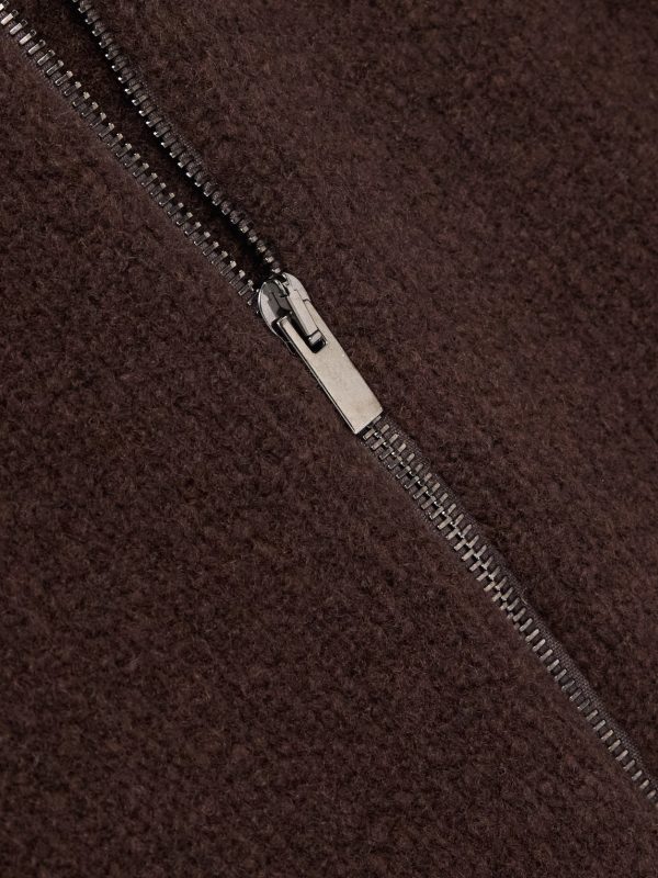 Slim-Fit Merino Wool-Blend Zip-Up Cardigan - CU