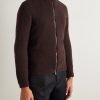 Slim-Fit Merino Wool-Blend Zip-Up Cardigan - FR