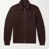 Slim-Fit Merino Wool-Blend Zip-Up Cardigan