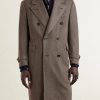 Double-Breasted Wool-Twill Overcoat - FR