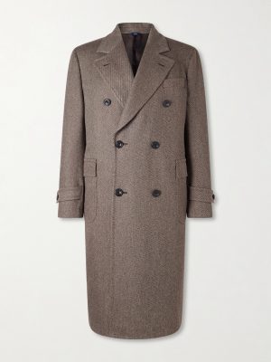 Double-Breasted Wool-Twill Overcoat Double-Breasted Wool-Twill Overcoat