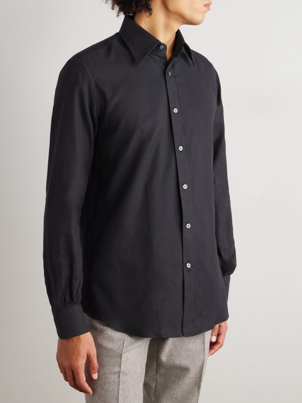 Slim-Fit Cotton-Twill Shirt - FR Slim-Fit Cotton-Twill Shirt - FR