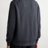 Shawl-Collar Ribbed Wool Cardigan - BK Shawl-Collar Ribbed Wool Cardigan - BK