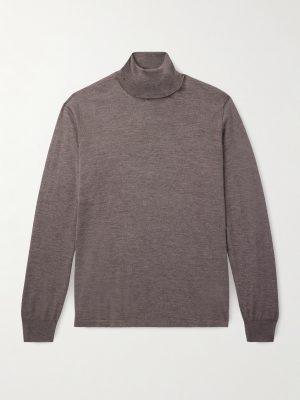 Cashmere and Silk-Blend Rollneck Sweater