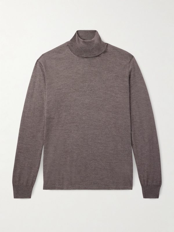 Cashmere and Silk-Blend Rollneck Sweater Cashmere and Silk-Blend Rollneck Sweater