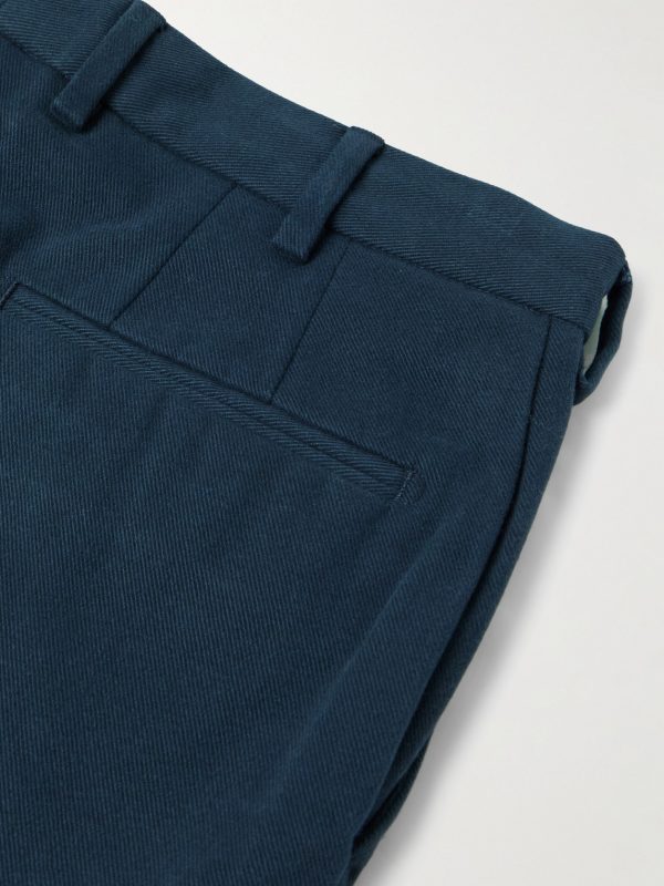 Straight-Leg Cotton-Twill Trousers - CU