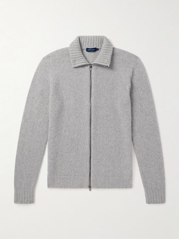 Slim-Fit Merino Wool-Blend Zip-Up Cardigan Slim-Fit Merino Wool-Blend Zip-Up Cardigan