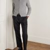Slim-Fit Merino Wool-Blend Zip-Up Cardigan - OU Slim-Fit Merino Wool-Blend Zip-Up Cardigan - OU