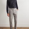 Tapered Wool Trousers - OU Tapered Wool Trousers - OU