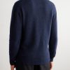 Brushed Cashmere-Blend Polo Shirt - BK