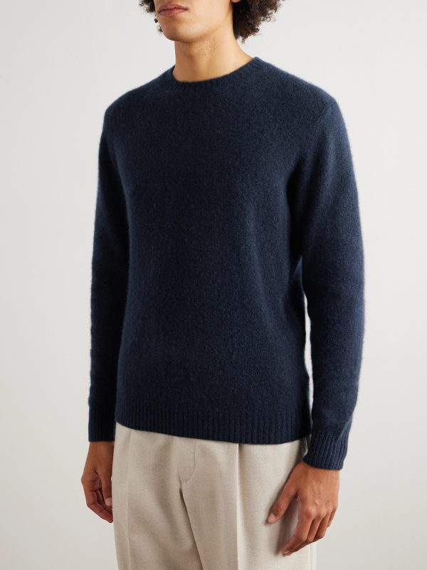 Brushed Cashmere-Blend Sweater - FR Brushed Cashmere-Blend Sweater - FR