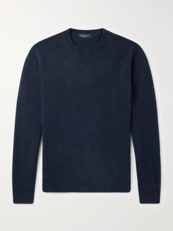 Brushed Cashmere-Blend Sweater Brushed Cashmere-Blend Sweater
